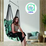 Hammock Swing Hanging Chair uyyala jula for Adult Kids Indoor Outdoor Balcony Sturdy Cotton Weave Max 200 kgs - Flower - DN-23