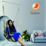 Elegant Cream Single Seater Jhula | Indoor Hanging Swing Chair