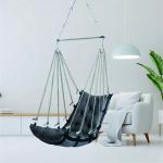 Soft Cotton Hanging Swing for Adults/Jhula for Adults, Swing for Indoor, Outdoor/Swing for Home/Hanging Jhula Chair (10DARKGREY)