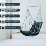 Dark Grey Hanging Jhula | Strong Swing Chair for Home & Outdoor