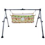 NRI Baby Cradle, Ghodiyu, Palna, Jhula/Jhoola, 4 Fold Super Compact Design Newborn Baby Cradle - Silver