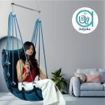 Hammock Swing Hanging Chair uyyala jula for Adult Kids Indoor Outdoor Balcony Sturdy Cotton Weave Max 200 kgs - HVY Blue- DN-1