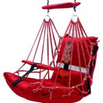 Hammock Baby Swing Hanging Chair uyyala jula for Adult Kids Indoor Outdoor Balcony Sturdy Cotton Indoor/Outdoor Jula for Balcony - Red