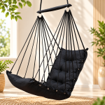 Black Hanging Swing Chair for Home