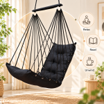 Black Hanging Swing Chair for Home
