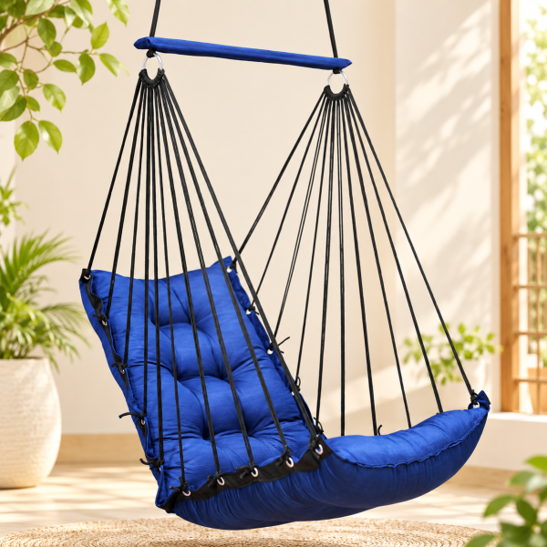 Blue Hanging Swing Chair for Home