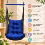 Blue Hanging Swing Chair for Home