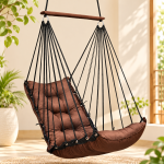 Brown Hanging Swing Chair for Home