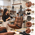 Brown Hanging Swing Chair for Home
