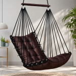 Dark Brown Hanging Swing Chair for Home