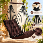 Dark Brown Hanging Swing Chair for Home