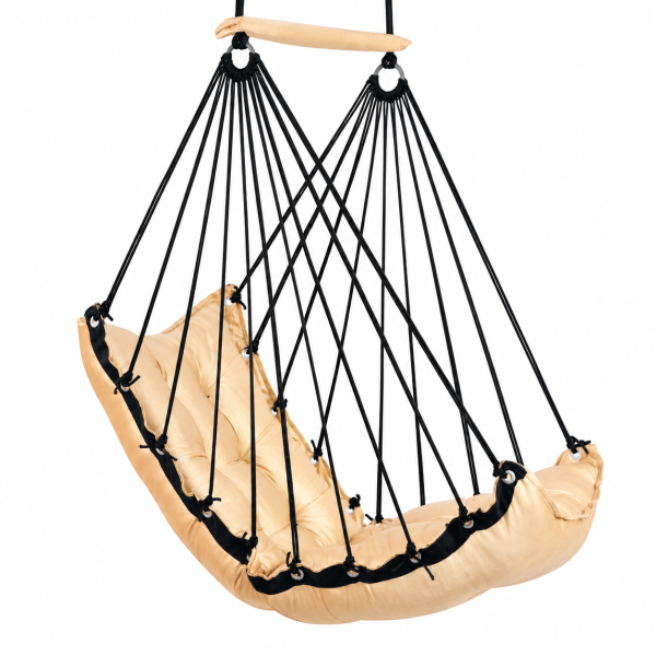 Light Beige Hanging Swing Chair for Home