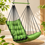 Green Hanging Swing Chair for Home