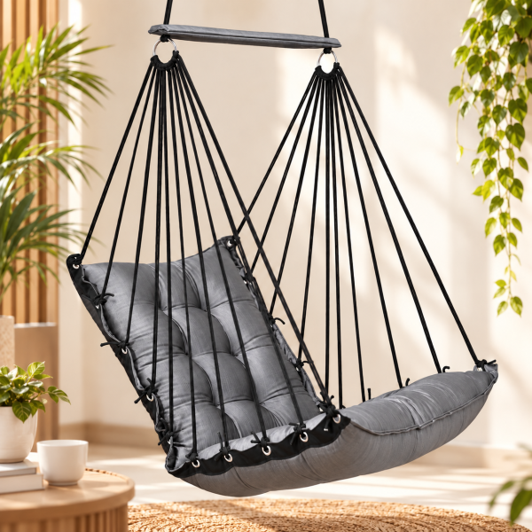 Grey Hanging Swing Chair for Home