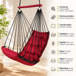Red Hanging Swing Chair for Home