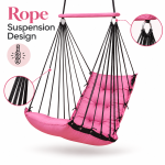Pink Hanging Swing Chair for Home