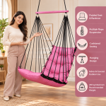 Pink Hanging Swing Chair for Home