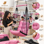 Pink Hanging Swing Chair for Home