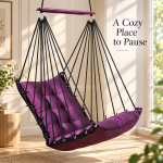 Purple Hanging Swing Chair for Home