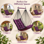 Purple Hanging Swing Chair for Home