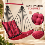 Red Hanging Swing Chair for Home