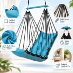 Turquoise Blue Hanging Swing Chair for Home