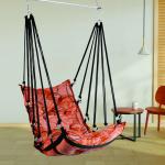 Luxury Orange Velvet Hanging Swing Chair Jula with Cushion