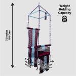 Rajwadi Handcrafted Macrame Hanging Swing Chair Jula with Cushion