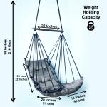 Modern Cotton Rope Hanging Swing Chair with Cushion