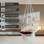 Handwoven Cotton Rope Round Hammock Chair