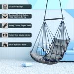 Modern Cotton Rope Hanging Swing Chair with Cushion