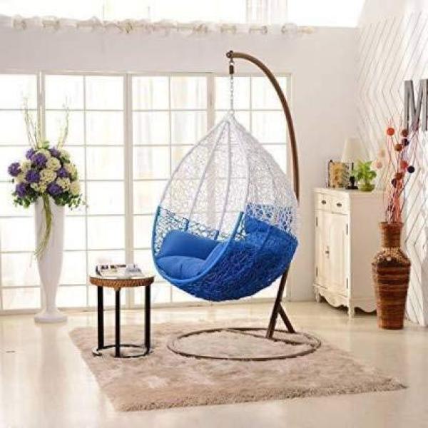 Designer Egg Pod Swing Chair with Floor Stand