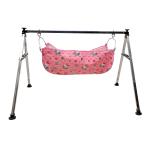 Portable Baby Hammock Cradle with Foldable Stainless Steel Stand
