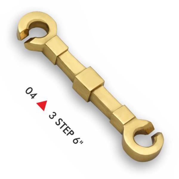 Heavy Duty Brass 3-Step Swing Connector Link (6 Inch)
