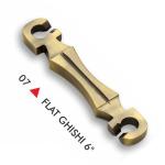 Heavy Duty Flat Brass Swing Connector Link (6 Inch)